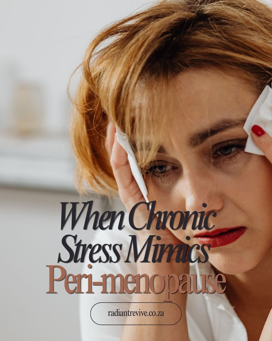 When Stress Mimics Peri-menopause Chronic stress and cortisol mimicking menopause symptoms in midlife women